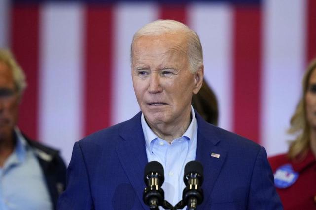 President Joe Biden speaks during a campaign event in Philadelphia on April 18 2024 AP-Yonhap