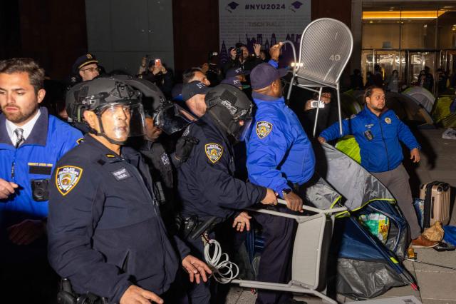 예일·뉴욕대 학생들 무더기 체포…美 명문대 친팔 시위 확산