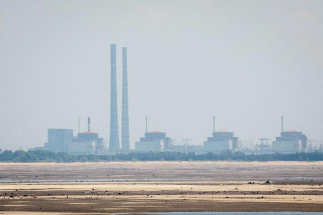 A view shows Zaporizhzhia Nuclear Power Plant from the bank of Kakhovka Reservoir near the town of Nikopol in Dnipropetrovsk region Ukraine on June 16 2023 Reuters-Yonhap