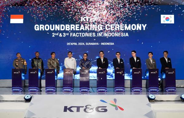 KTG 인도네시아 2·3공장 착공식 기념 사진 사진KTG