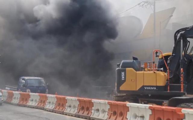 광주 지하철공사장에서 화재가 발생했다 사진연합뉴스