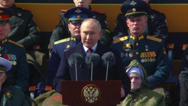 푸틴, 전승절 기념식서 어느 누구도 러시아 위협 허용 않을 것