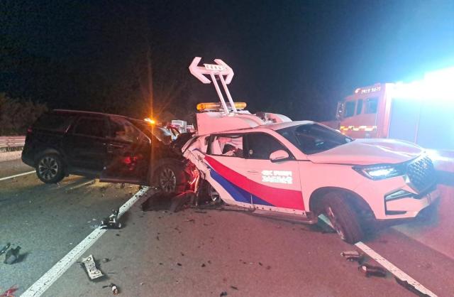 고속도로 사고 정리하던 도로공사 직원, SUV에 치여 사망