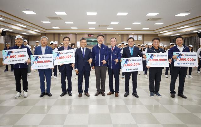 제62회 경북도민체육대회 칠곡군 선수단 결단식 모습사진칠곡군