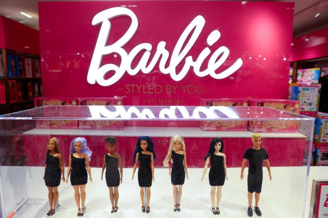 Barbie dolls a brand owned by Mattel are seen at a toy store in Manhattan New York City on Nov 24 2021 AP-Reuters