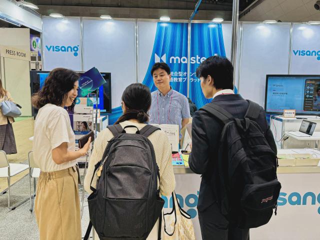 Visangs booth at the  Courtesy of Visang Education