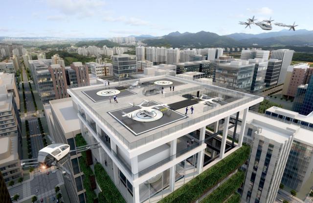 Hyundai Elevator developing vertical airport for urban air mobility