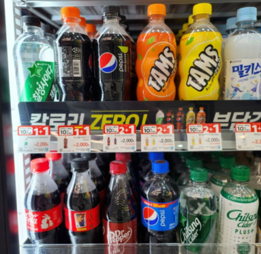 Xu hướng đồ uống có ga 0 calo tại Hàn Quốc giúp doanh số bán sản phẩm liên quan tại các cửa hàng tiện lợi tăng vọt