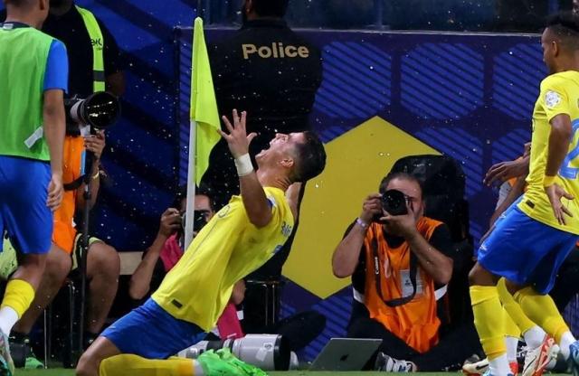 크리스티아노 호날두가 골 세리머니를 펼치고 있다 사진AFP·연합뉴스