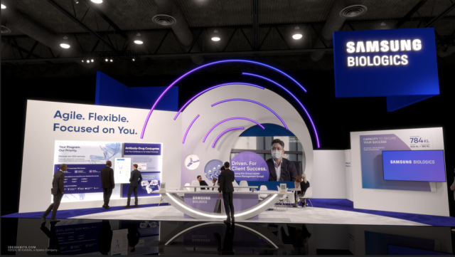 Samsung Biologics booth for the BIO International Convention Courtesy of Samsung Biologics