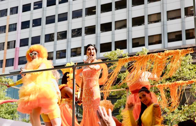 Parade performers at the Seoul Queer Parade during the 2024 Seoul Queer Culture Festival in central Seoul area on June 1 AJU PRESS Han Jun-gu