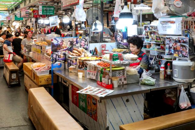 A stall sits empty at a traditional market in Jongno-gu Seoul June 4 2024 AJU PRESS Kim Dong-woo