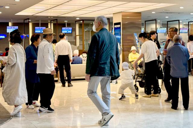 People walk through the lobby of a university hospital in Seoul South Korea June 5 2024 AJU PRESS Kim Dong-woo