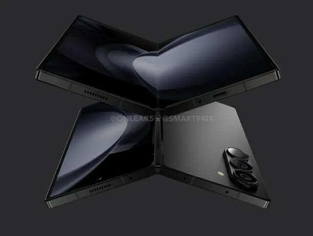 차세대 폴더블폰 갤럭시Z폴드6의 렌더링 출처온리크스스마트프릭스