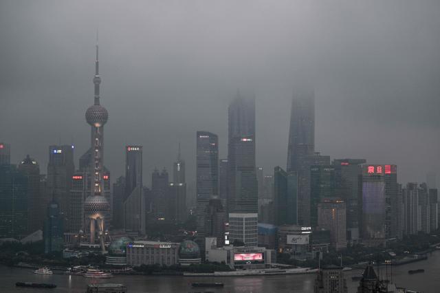 중국 상하이 루자쭈이 금융지구 전경 사진AFP