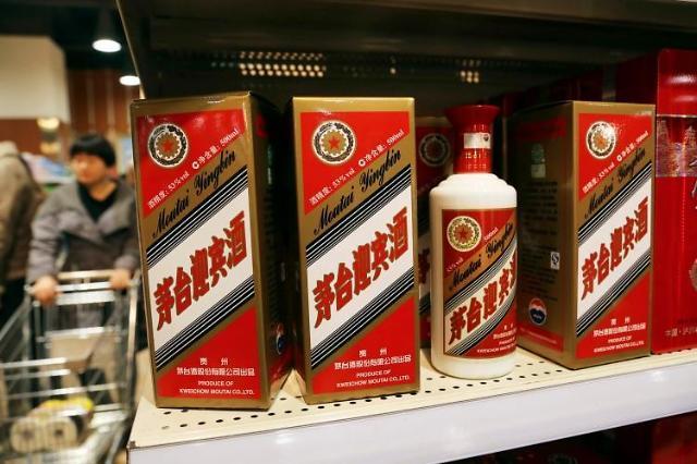 중국 수퍼마켓에 진열된 중국 마오타이 제품 사진로이터연합뉴스