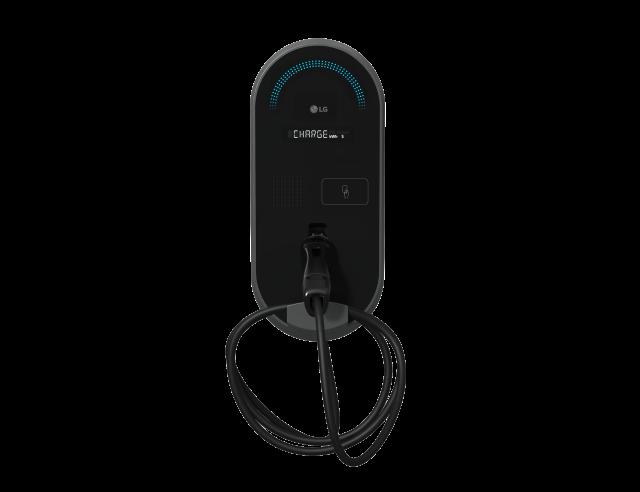 LG Electronics 11kW Level 2 EV charger model EVW011SK is available in the North American market Courtesy of LG Electronics