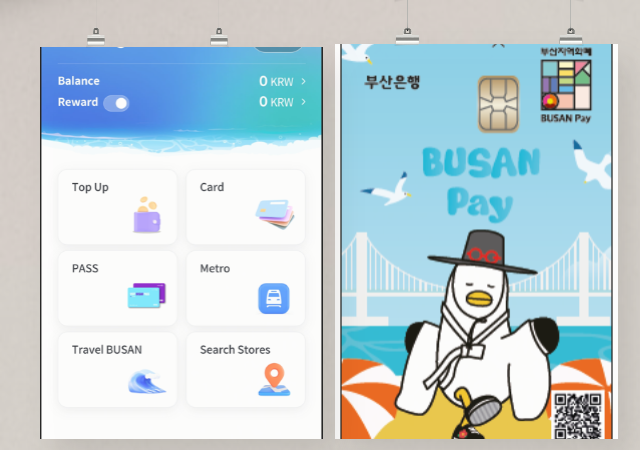 부산페이BUSAN Pay’는 동백전 결제와 캐시백 혜택뿐 아니라 대중교통 이용 외국어 메뉴판 안내 관광 정보 소개 비짓부산패스 구매·사용 등 외국인에게 필요한 다양한 기능을 하나의 모바일 앱과 선불카드를 통해 제공하는 서비스다사진부산시