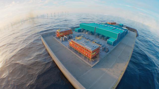 세계 최초 인공 에너지섬 ‘프린세스 엘리자베스섬’ 조감도 사진LS전선