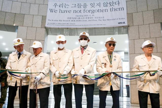 The opening ceremony of the We Have Not Forgotten Them Korean POW Zone was held at the War Memorial Hall in Yongsan-gu Seoul on June 20 2024 AJU PRESS Kim Dong-woo