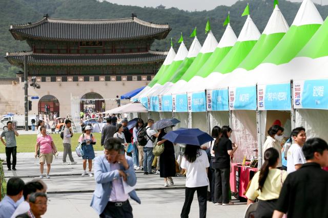 2024 Young Ho Nam Win-Win Cooperation the Grand Festival of Harmony take place at Gwanghwamun Square in Seoul on June 24 2024 AJU PRESS Kim Dong-woo