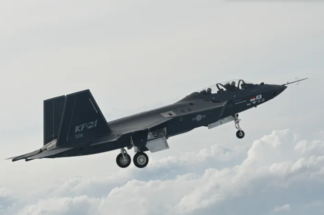 The sixth KF-21 prototype was in flight in June 2023 Courtesy of KAI