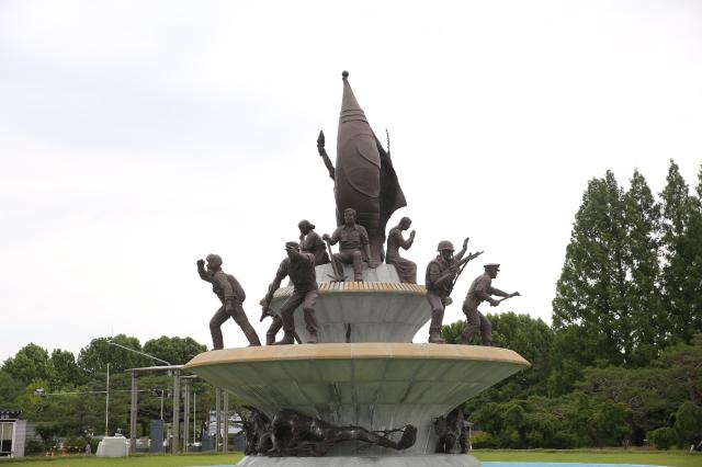 Statues on display at the Seoul National Cemetery in Seoul on June 25 2024 AJU PRESS Han Jun-gu