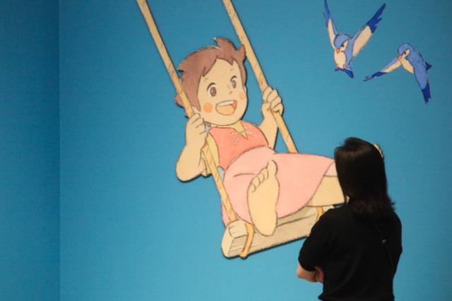 A visitor views exhibit at the Studio Ghibli - Isao Takahata Exhibition held at the Sejong Center in Seoul on June 26 2024 AJU PRESS Han Jun-gu