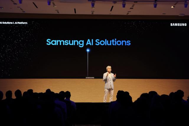 Choi Si-young president of Samsung Electronics foundry business division speaks during the Samsung Foundry Forum in San Jose California on June 13 2024  Courtesy of Samsung Electronics
