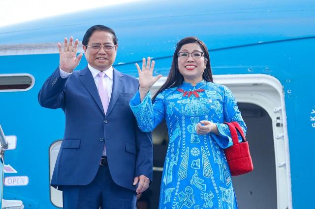 Thủ tướng Phạm Minh Chính và Phu nhân Lê Thị Bích Trân lên đường thăm Hàn Quốc ẢnhCổng Thông tin điện tử Chính phủ