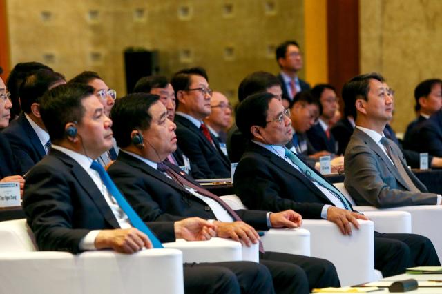 Attendees listen to a topic presentation at the Korea-Vietnam Business Forum at a Seoul hotel on July 1 2024 AJU PRESS Kim Dong-woo