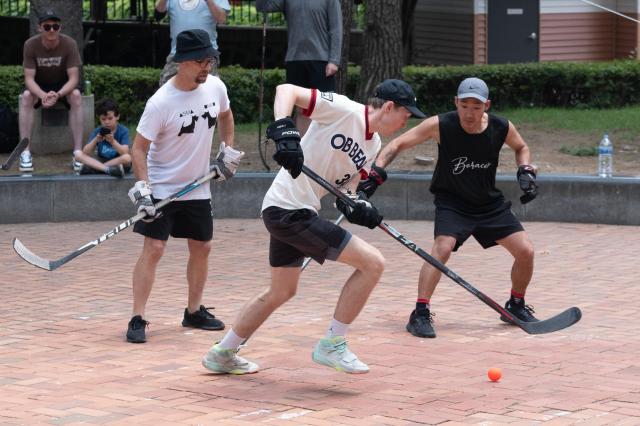 Canadian players compete in preliminary round before finals at Jeongdong Park in central Seoul July 1 2024 AJU PRESS Park Jong-hyeok