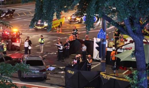 Nine dead as car crashes into pedestrians in central Seoul