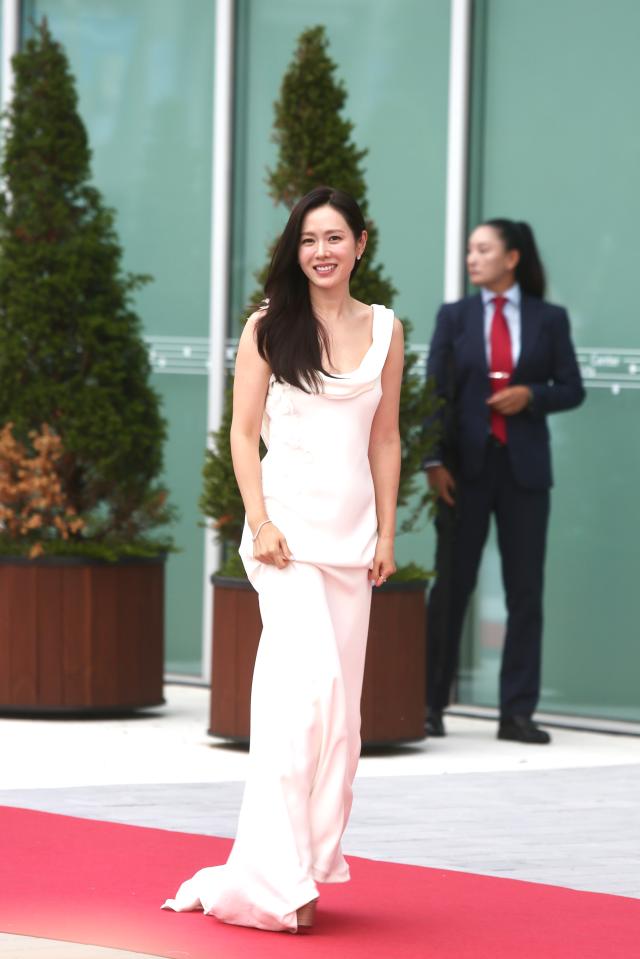 Son Ye-jin walks on the red carpet at the 28th Bucheon International Fantastic Film Festival in Gyeonggi Province on July 4 2024 AJU PRESS Han Jun-gu