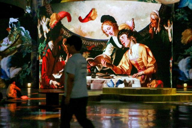 A visitor views exhibits at Walkerhill in Seoul on July 8 2024 AJU PRESS Kim Dong-woo