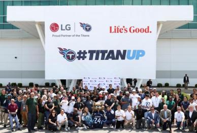 LG전자, NFL 테네시 타이탄스 후원 연장… 美 지역사회와 소통·협력