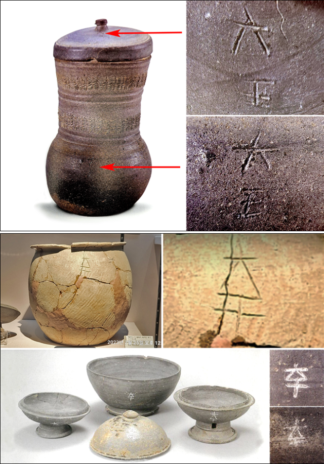 대가야 궁성지 정밀발굴조사에서 확인된 해자 내부에서 대왕명大王名토기로 추정되는 토기사진고령군