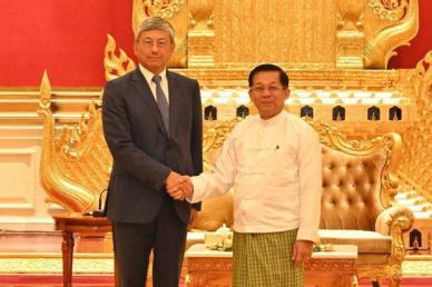[NNA] 미얀마 총사령관, 주미얀마 중국대사와 회담
