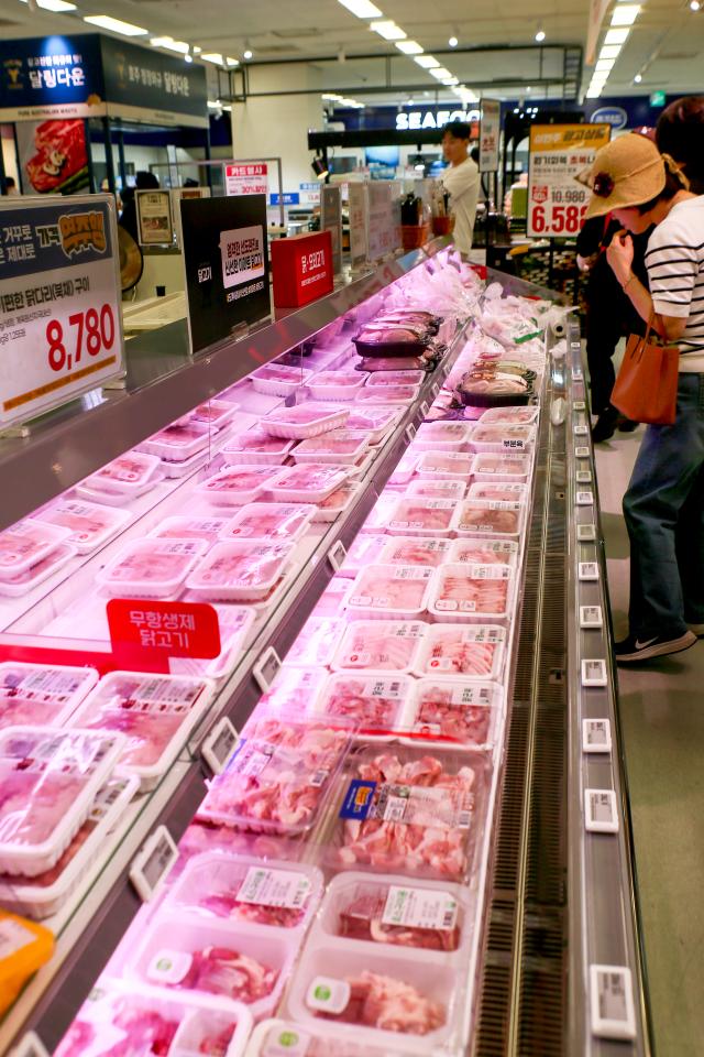 A shopper browses groceries at a store in Yongsan-gu Seoul on July 15 2024 AJU PRESS Kim Dong-woo