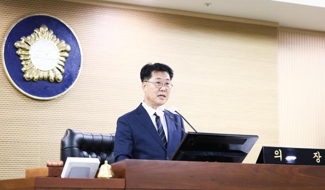 김기준 의장 청양군의회 제302회 임시회 개회사진청양군의회