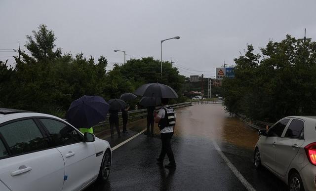 도로 침수된 파주 문산 사진연합뉴스