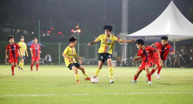 지난해 8월 펼쳐진 화랑대기 전국 유소년U-11 U-12 축구대회 장면 사진경주시