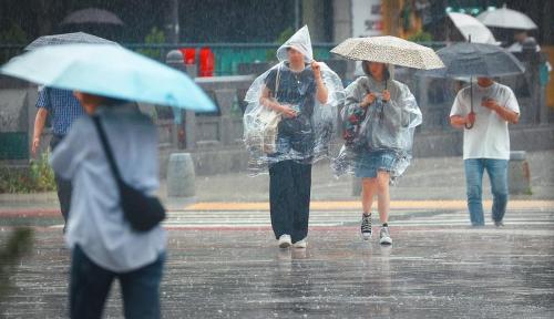 전국적으로 장맛비가 내린 2일 오후 서울 종로구 일대에서 우산을 쓴 시민들이 이동하고 있다 사진연합뉴스