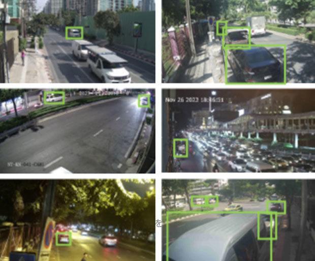 방콕에 설치된 CCTV 카메라 영상을 활용한 AI 분석 이미지 사진뉴럴그룹 제공