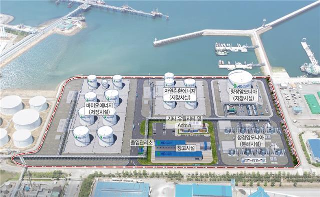 A visual expectation of the clean energy complex at Daesan Port to be completed in 2031 announced by the Ministry of Oceans and Fisheries on July 30 2024 Courtesy of the Ministry of Oceans and Fisheries