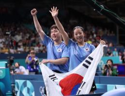 [파리올림픽 2024] 신유빈-임종훈, 올림픽 탁구 혼복 동메달