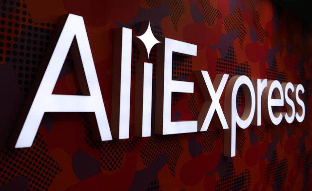 This photo shows the AliExpress logo Reuter-Yonhap
