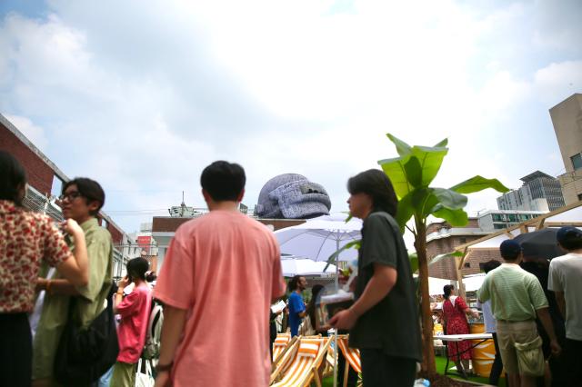 Many people gather at the PUBG pop-up store PUBG Seongsu in Seongsu-dong Seoul on August 1 2024 AJU PRESS Han Jun-gu
