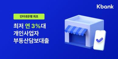 케이뱅크, 인뱅 최초 개인사업자 부동산담보대출 출시…최저 年 3.6%