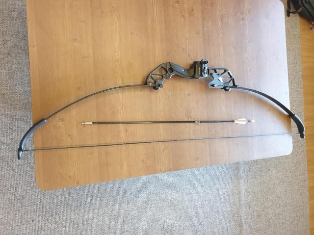 A recurve bow and metal-tipped arrow AJP news reporter bought from online stores AJP